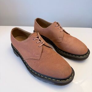 Dr. Martens | Made In England 1461 Peach Nubuck Shoes